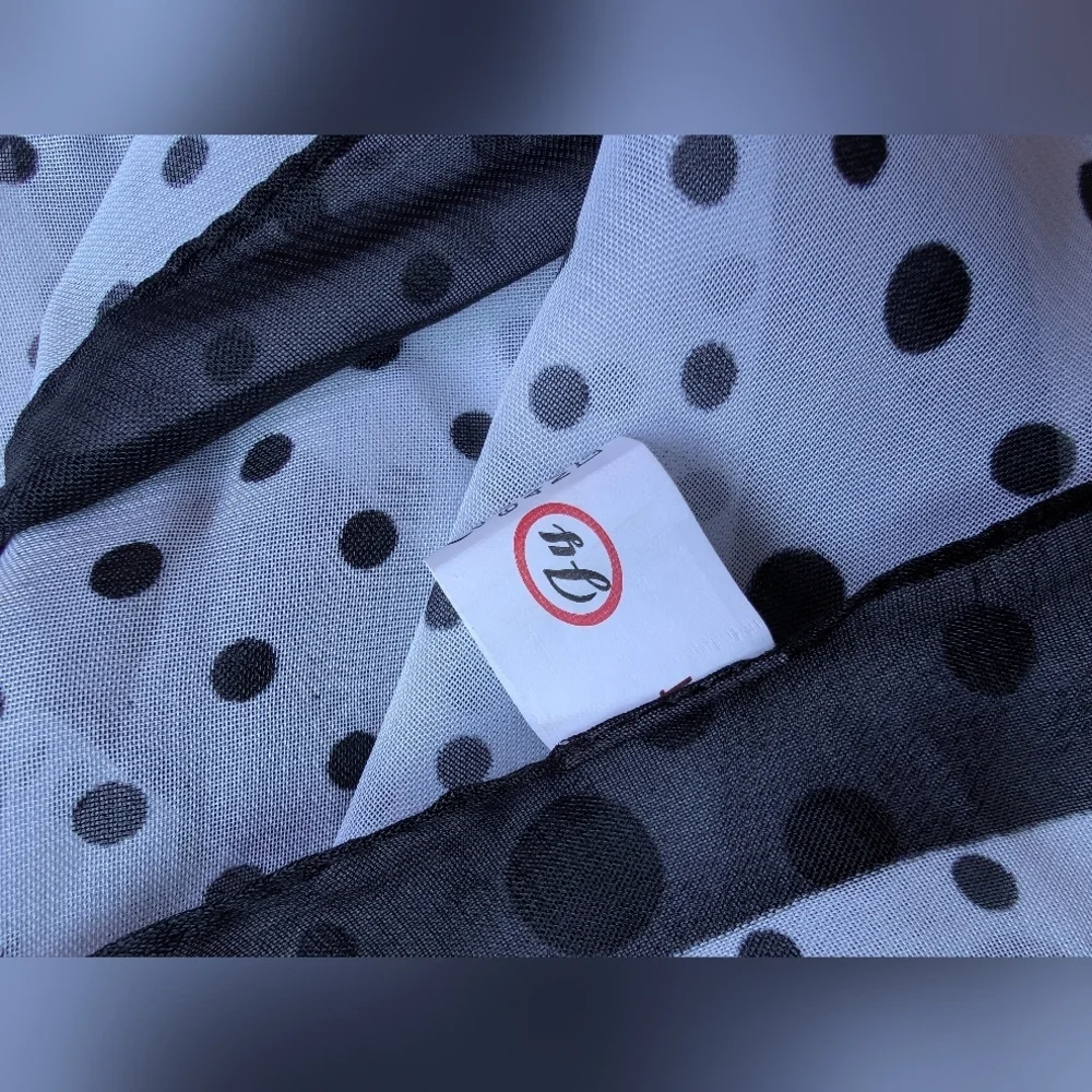Polka Dot Sheer Scarf